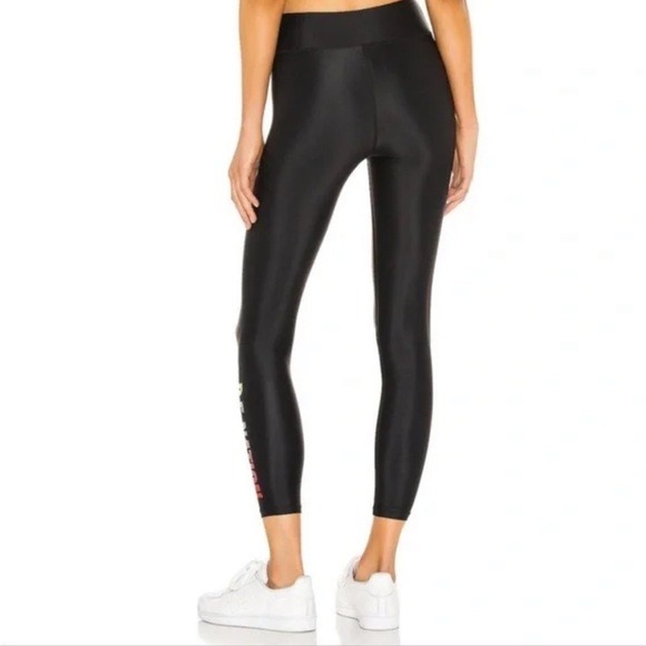 P.E Nation Emerging Gradient Rainbow Logo Legging in Black - Picture 2 of 7